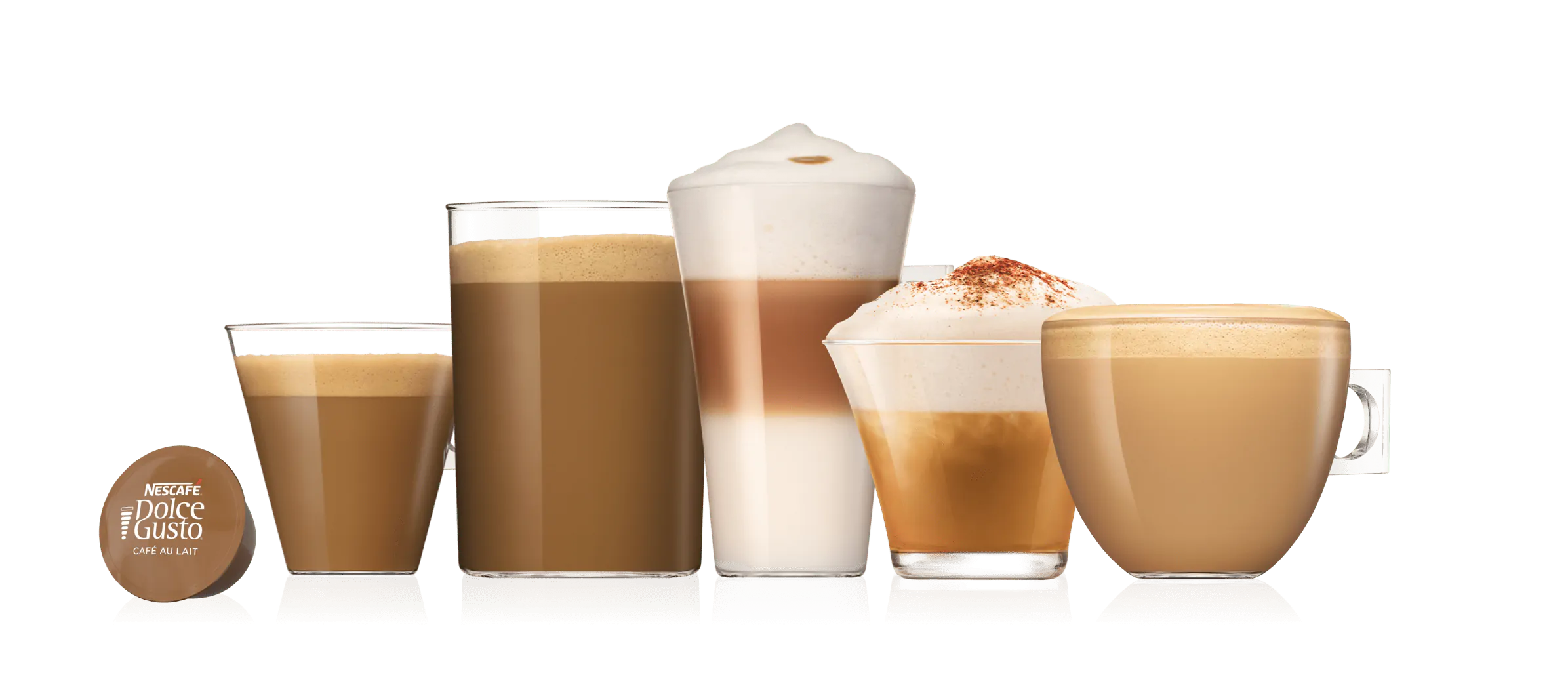 Cápsulas de café Capuccino y Latte | NESCAFÉ® Dolce Gusto® header image