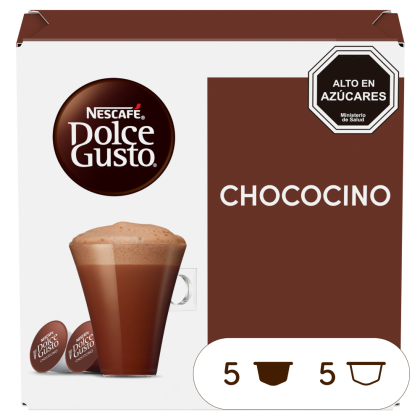 Front view of Chococino (10 pods) box
