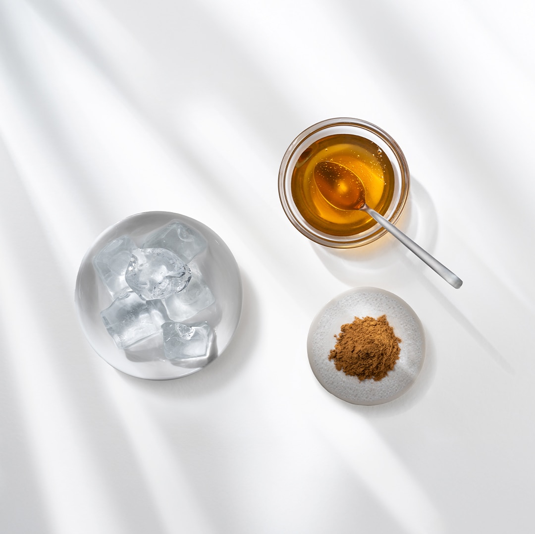 Ingredients needed for Iced Honey Cappuccino recipe